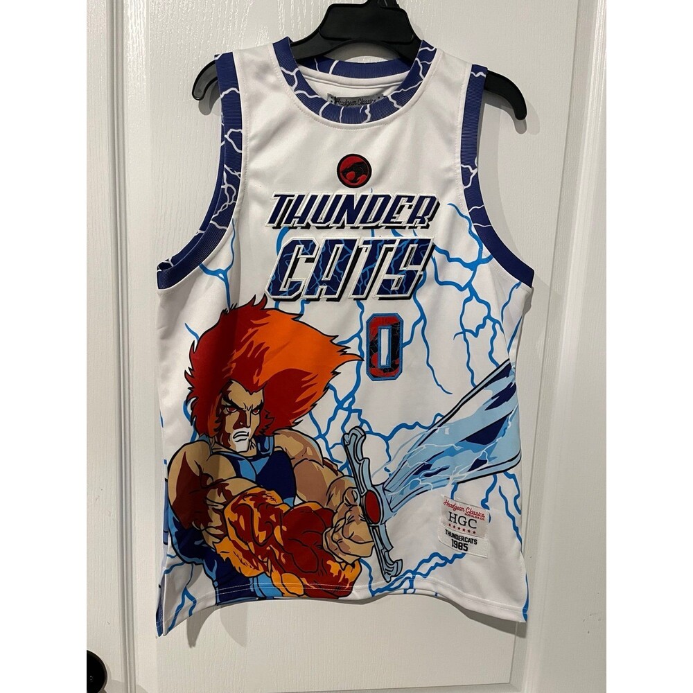 Headgear Classics ThunderCats Lion-O Panthro Youth Basketball Jersey White Size